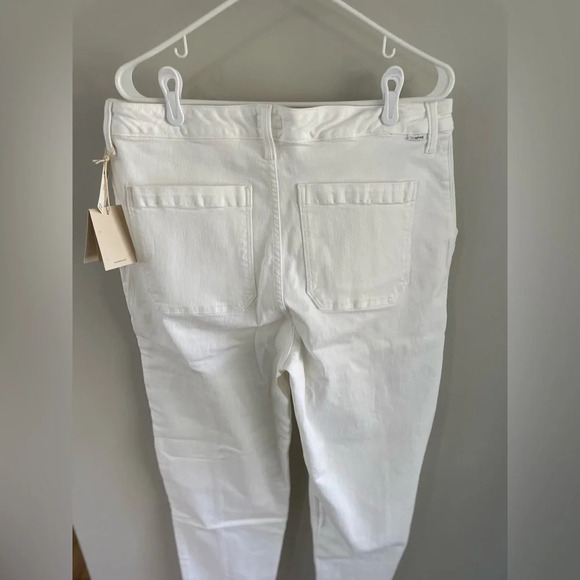 MOTHER The Private Double Pocket Skimp Jeans Straight Leg Cargo - Size 34 - NWT - Picture 11 of 15